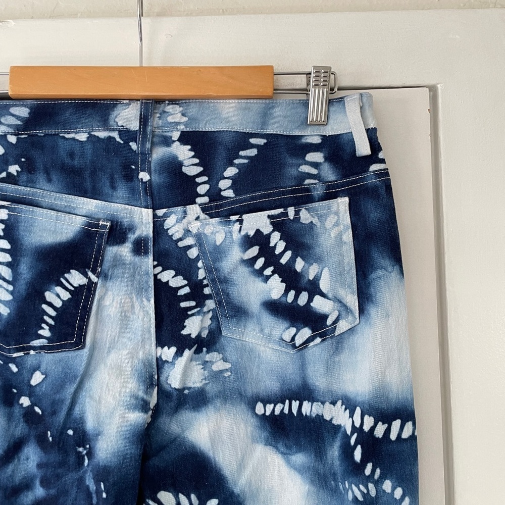 Georgiou Studio Blue Tie-Dye Flare Jeans - Picture 5 of 5